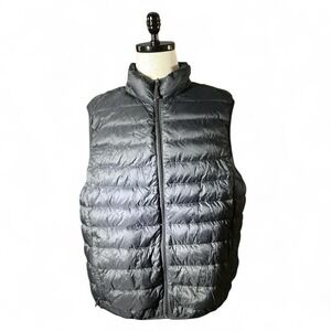 Hawke & Co Sport Puffer Feather Duck Down Vest Black Packable Lightweight‎